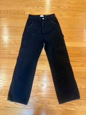 H&M Black Cargo Utility Pants